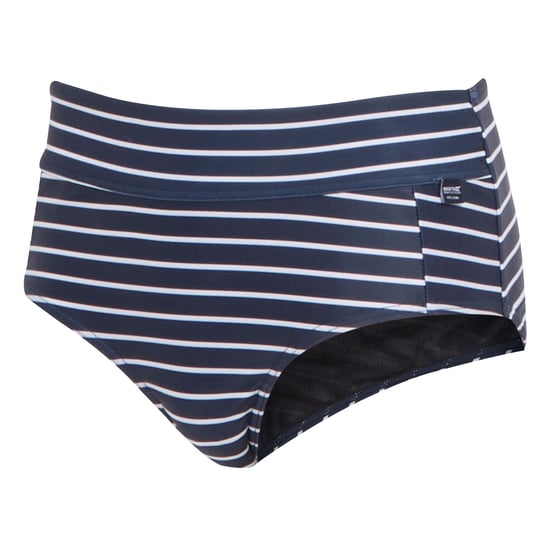 Regatta Womens/Ladies Paloma Stripe Textured Bikini Bottoms (Navy/White) - Image 3