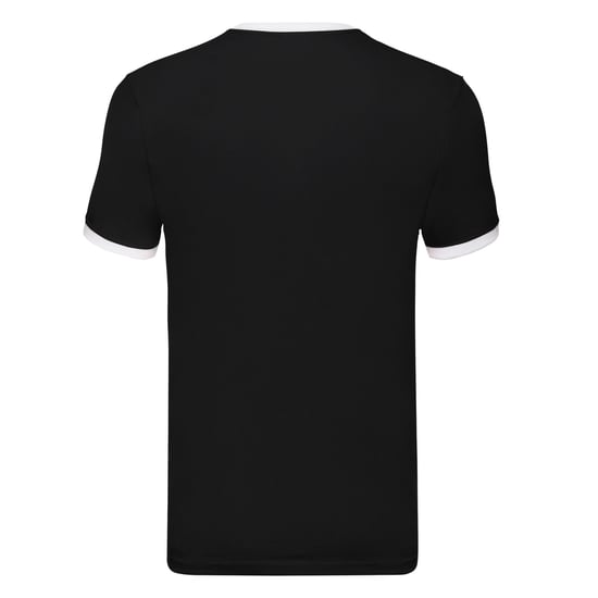 Fruit of the Loom Mens Ringer 160 T-Shirt (Black/White) - Image 2