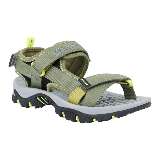 Regatta Childrens/Kids Blaze Sandals (Nephrite Green/Wild Lime) - Image 1