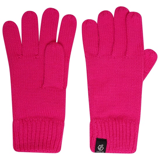 Dare 2B Childrens/Kids Brighten Fluffy Hat And Gloves Set (Pink Glow/Cotton Candy) - Image 2