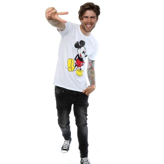 Disney Mens Mickey Mouse Classic Kick T-Shirt (White) - Image 2