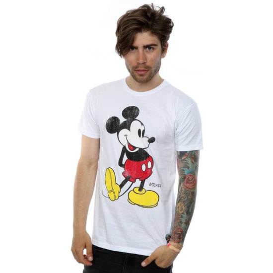 Disney Mens Mickey Mouse Classic Kick T-Shirt (White) - Image 3