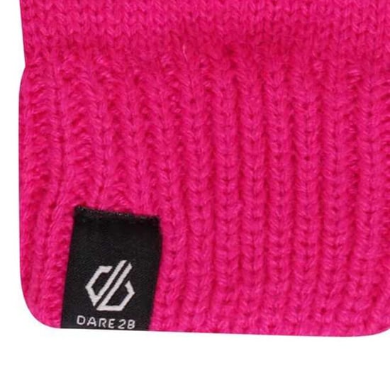 Dare 2B Childrens/Kids Brighten Fluffy Hat And Gloves Set (Pink Glow/Cotton Candy) - Image 4
