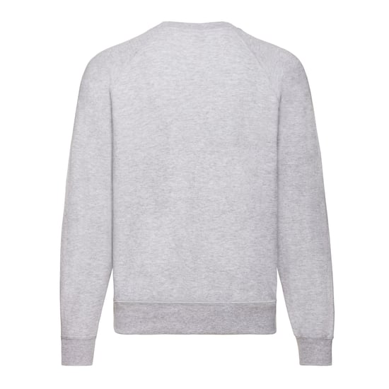 Fruit of the Loom Unisex Adult Classic Plain Raglan Sweatshirt (Heather Grey) - Image 2