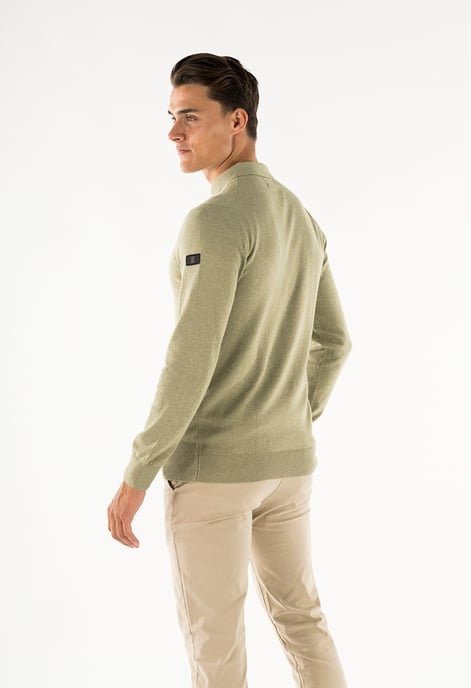 Presly & Sun Sweater Brad Polo de punto de manga larga Verde - Image 3