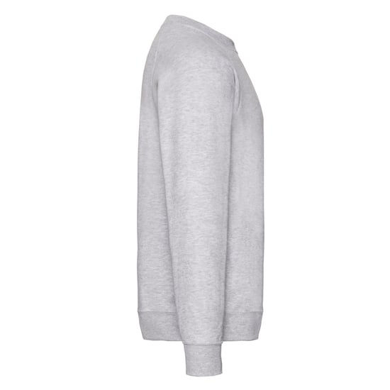 Fruit of the Loom Unisex Adult Classic Plain Raglan Sweatshirt (Heather Grey) - Image 3