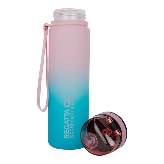 Regatta Great Outdoors 0.6L Tritan Drinks Flip Flask (Pink Mist/Turquoise) - Image 2