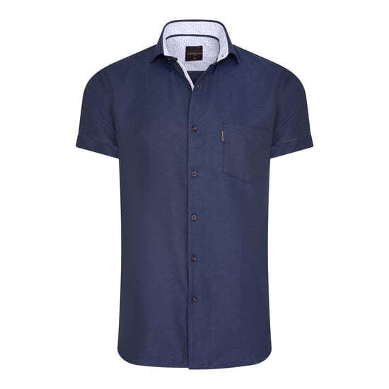 Cappuccino Italia Camisas Blusa Manga Corta Azul Marino - Image 1