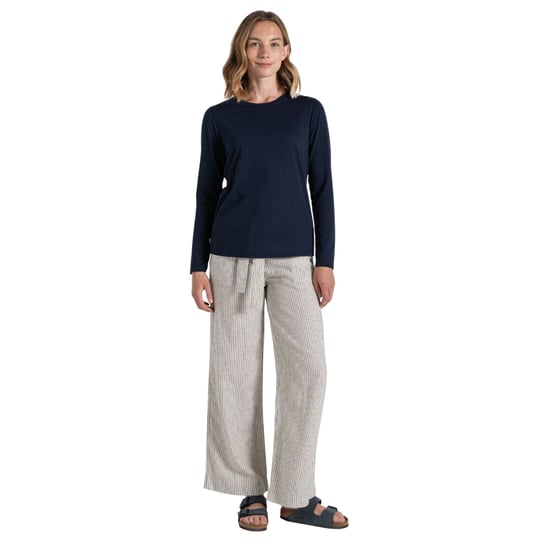 Craghoppers Womens/Ladies Akona Stripe Nosilife Long-Sleeved T-Shirt (Blue Navy) - Image 3