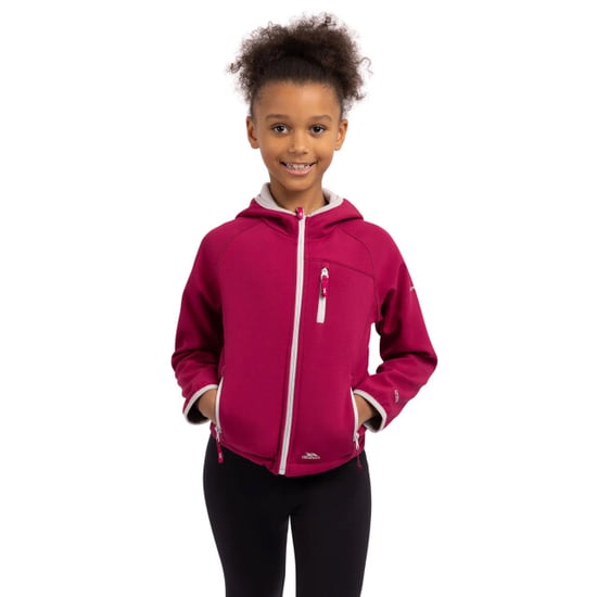 Trespass Childrens/Kids Kian Softshell Jacket (Berry) - Image 4