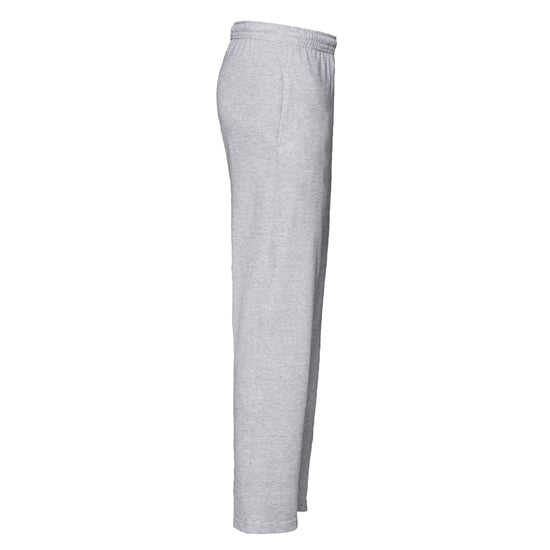 Fruit of the Loom Unisex Adult Lightweight Open Hem Jogging Bottoms (Heather Grey) - Image 3