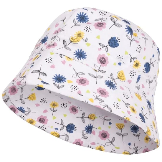 Trespass Childrens/Kids Zebdee Floral Bucket Hat (White/Blue/Yellow) - Image 3