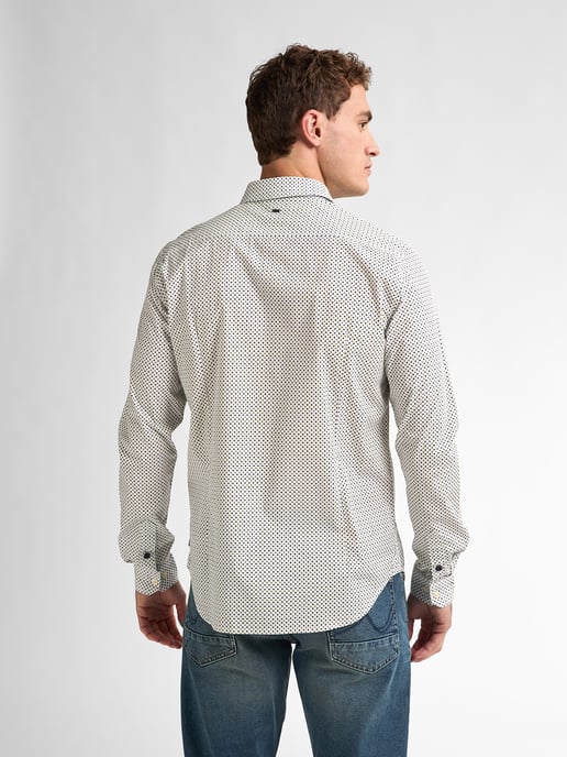 Petrol Industries - All-over Print Shirt Marinafront Men - Chalk White - Image 4