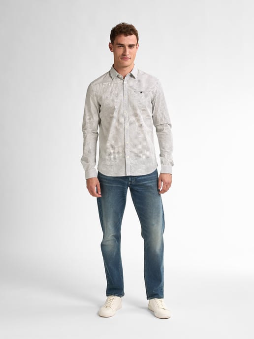 Petrol Industries - All-over Print Shirt Marinafront Men - Chalk White - Image 5