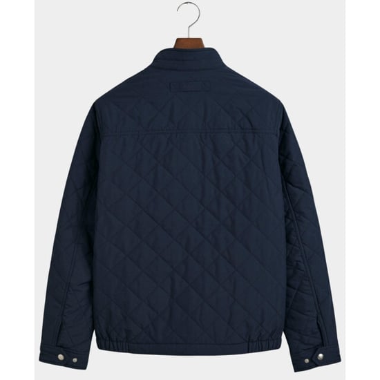 Gant Quilted Windcheater Jacket Evening Blue - Image 6