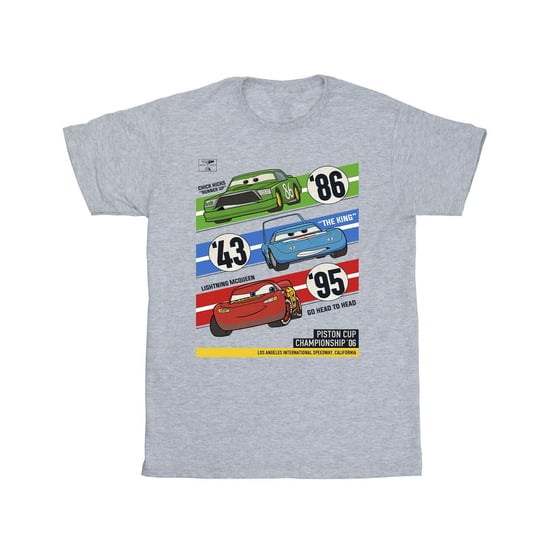 Disney Mens Cars Piston Cup Champions T-Shirt (Sports Grey) - Image 1