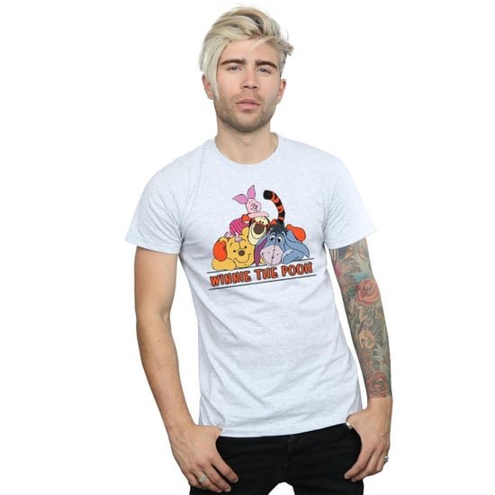 Disney Mens Winnie The Pooh Group T-Shirt (Sports Grey) - Image 3