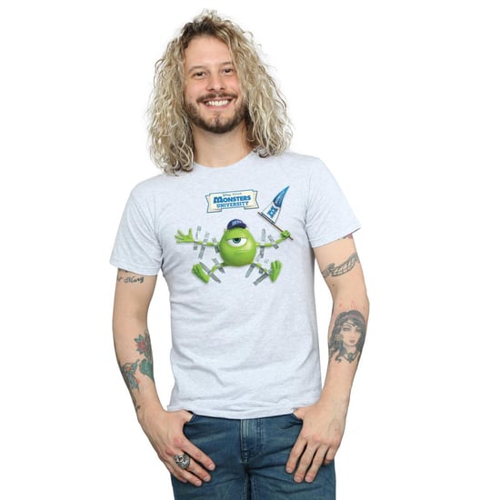 Disney Mens Monsters University Taped Mike T-Shirt (Sports Grey) - Image 2
