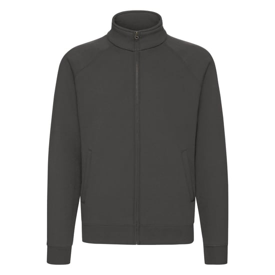 Fruit of the Loom Unisex Adult Premium Sweat Jacket (Light Graphite Solid) - Image 1