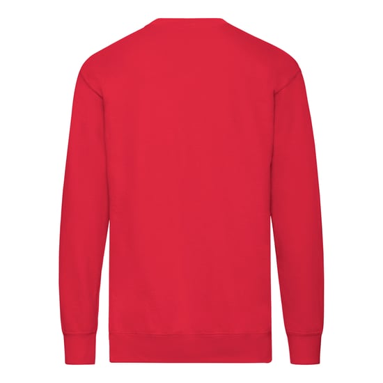 Fruit of the Loom Unisex Adult Lightweight Set-in Sweatshirt (Red) - Image 2