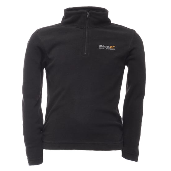 Regatta Great Outdoors Childrens/Kids Hot Shot II Half Zip Fleece Top (Black) - Image 1