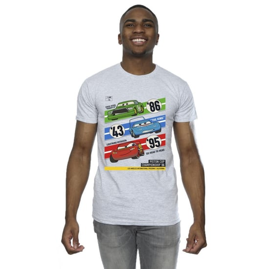 Disney Mens Cars Piston Cup Champions T-Shirt (Sports Grey) - Image 3