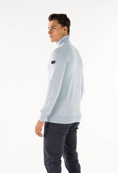 Presly & Sun Jersey Keith Turtle Neck Pullover Azul - Image 3