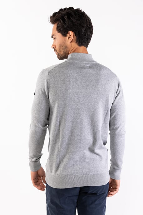 Presly & Sun Jersey Jordan Mock Turtle Pullover Gris - Image 3