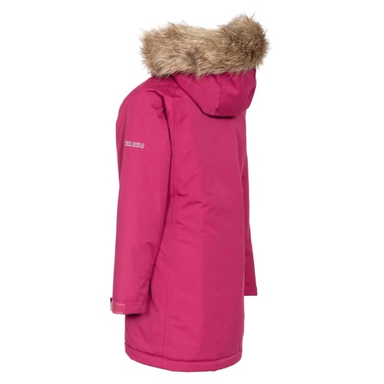Trespass Childrens Girls Fame Waterproof Parka Jacket (Cranberry) - Image 3
