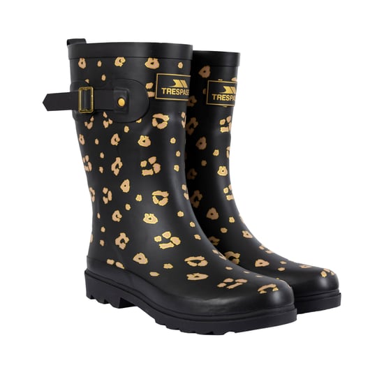 Trespass Womens/Ladies Celeste Printed Wellington Boots (Leopard) - Image 1