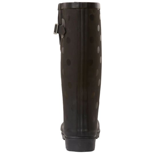 Trespass Unisex Adult Elena Polka Dot Wellington Boots (Black) - Image 2