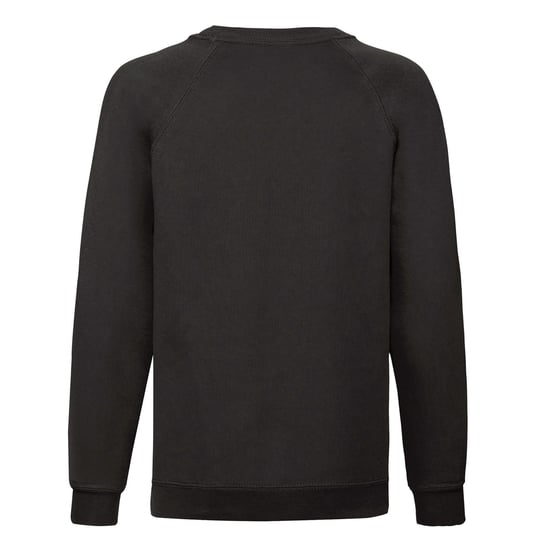 Fruit of the Loom Childrens/Kids Classic Raglan Sweatshirt (Black) - Image 2