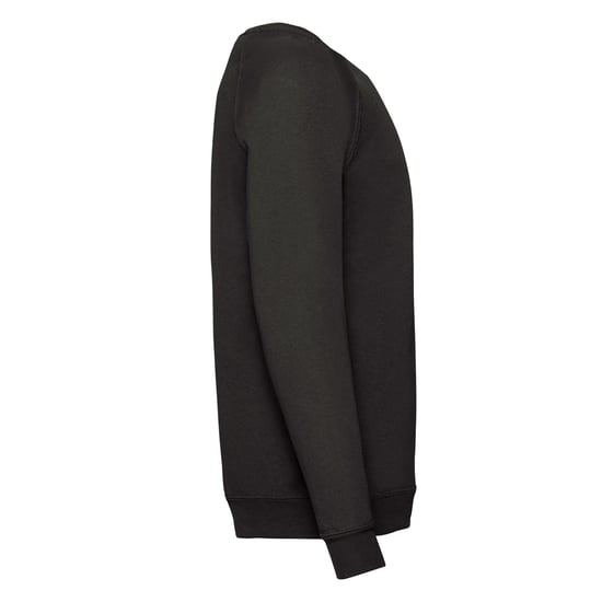 Fruit of the Loom Childrens/Kids Classic Raglan Sweatshirt (Black) - Image 3