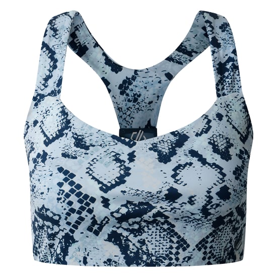 Dare 2B Womens/Ladies Swift III Snake Print Sports Bra (Skyway) - Image 1