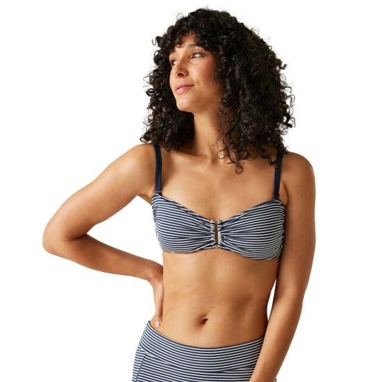 Regatta Womens/Ladies Aceana III Seeksucker Bikini Top (Navy/White) - Image 4