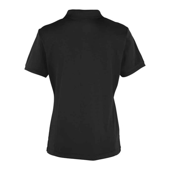 Premier Womens/Ladies Coolchecker Polo Shirt (Black) - Image 2