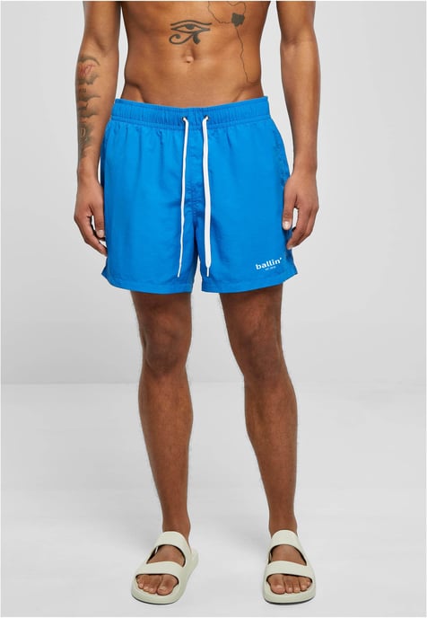 Ballin Est. 2013 Pantalones de baño Pequeño Logo Pantalones de baño Azul - Image 4