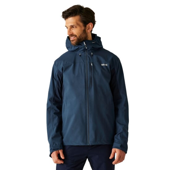Regatta Mens Birchdale II Waterproof Jacket (Moonlight Denim/Navy) - Image 4