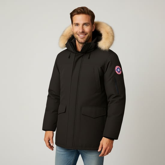 Subprime Chaqueta invierno Parka Tommy Negro - Image 5