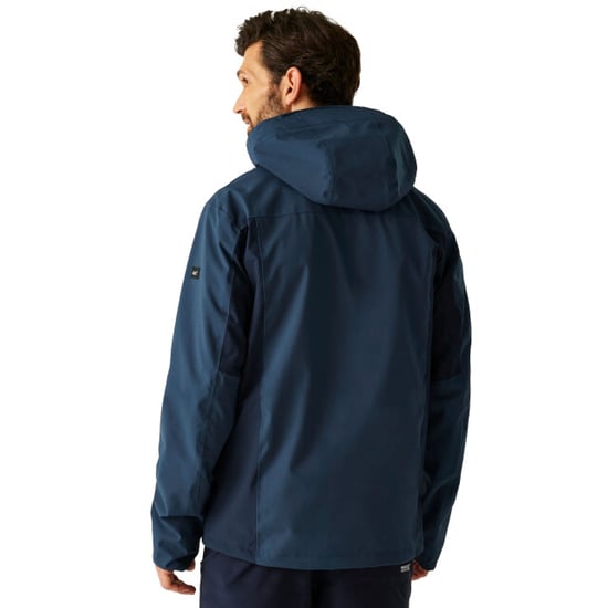 Regatta Mens Birchdale II Waterproof Jacket (Moonlight Denim/Navy) - Image 5