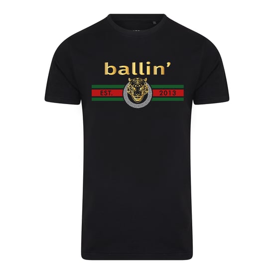 Ballin Est. 2013 Tee SS Tiger Lines Shirt Negro - Image 1