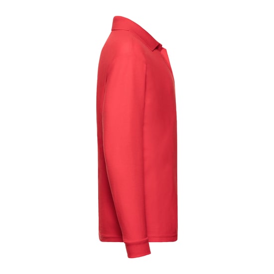Fruit of the Loom Childrens/Kids Long-Sleeved Polo Shirt (Red) - Image 3