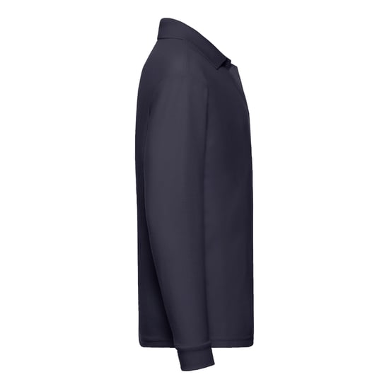 Fruit of the Loom Childrens/Kids Long-Sleeved Polo Shirt (Deep Navy) - Image 3
