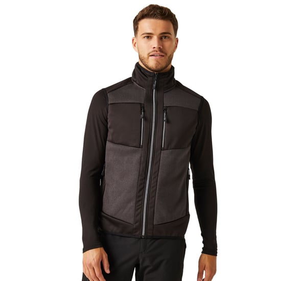 Regatta Mens E-Volve Stretch Body Warmer (Ash/Black) - Image 3