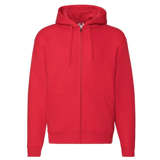 Fruit of the Loom Unisex Adult Premium Hooded Jacket (Red) - Image 1