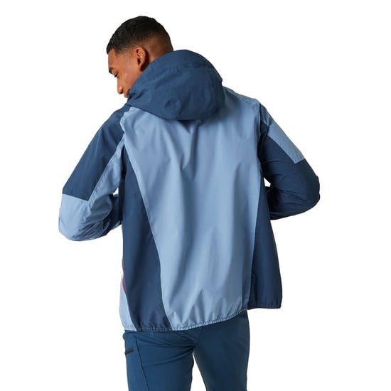 Regatta Mens Deserto II Colour Block Waterproof Jacket (Coronet Blue/Moonlight Denim) - Image 4