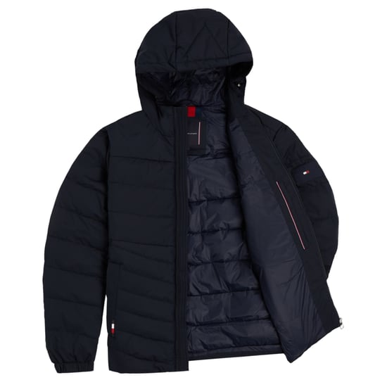Tommy Hilfiger Chaqueta Invierno Chaqueta con capucha de marca Azul - Image 3