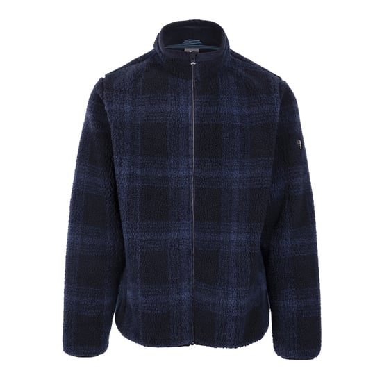 Trespass Mens Epperstone AT400 Checked Fleece (Navy) - Image 1