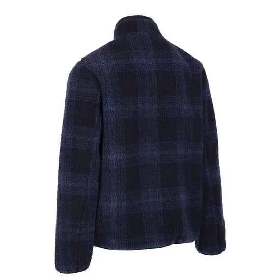 Trespass Mens Epperstone AT400 Checked Fleece (Navy) - Image 2