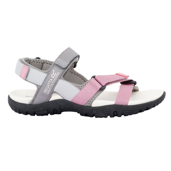 Regatta Womens/Ladies Santa Clara II Sandals (Grey/Lilac) - Image 1